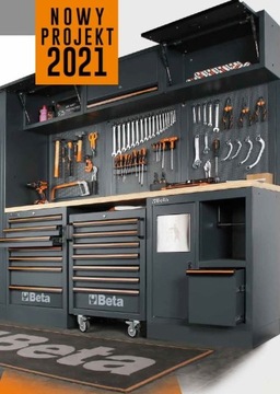 Meble szafki warsztatowe zestaw Beta C45PRO/W