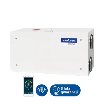 Rekuperator DOMEKT R 600 H 673m3/h wym. obrotowy