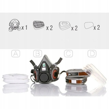 3M Paint Mask Full SET 6800 SET