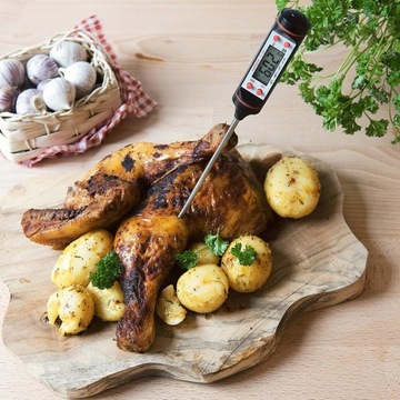 ЦИФРОВОЙ КУХОННЫЙ ТЕРМОМЕТР С ЗОНДОМ ДЛЯ МЯСА, ГРИЛЯ, ЖАРКИ, ЖК-дисплей