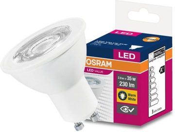 Лампа Osram LED GU10 2,8 Вт 230 В 230 лм теплый белый