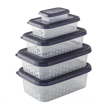 НАБОР ПИЩЕВЫХ КОНТЕЙНЕРОВ 12 шт. КРЫШКИ BRANQ 12 ПИЩЕВЫХ КОНТЕЙНЕРОВ