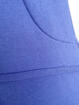 MANGO elegancka niebieska kobaltowa sukienka midi