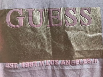 Guess klasyczny rozowy t-shirt M