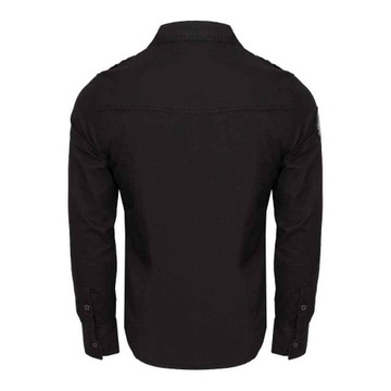 Tričko s dlhým rukávom BRANDIT Luis Vintageshirt Čierna M