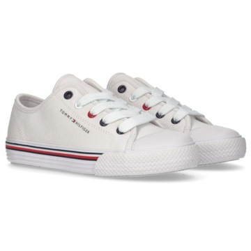 Tommy Hilfiger Buty Trampki Sportowe Białe Wygodne T3X9-33324-0890100 r. 37