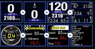 Дисплей индикатора GPS-спидометра +OBD2