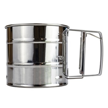 Просеиватель для муки, сахарница, стальное сито.