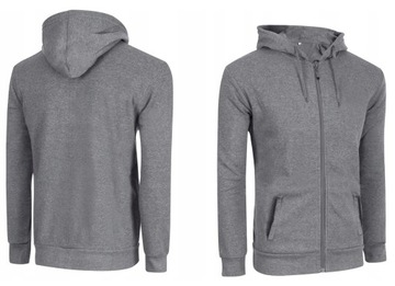 Duża Bluza Męska Rozsuwana z Kapturem 244-04 r 5XL