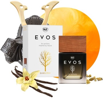 K2 EVOS SAMURAI flakon 50ml perfumy do auta zapach