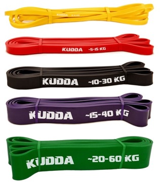 ZESTAW 4 MOCNE GUMY OPOROWE DO ĆWICZEŃ POWER BAND WYSOKA JAKOŚĆ