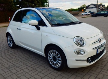 Fiat 500 II Seria 4 1.2 69KM 2017 Fiat 500 1.2 Lounge szklany dach jasny środek ładny zadbany bezwypadkowy, zdjęcie 16