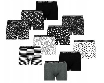Bokserki majtki LEE COOPER komplet 10 pack L