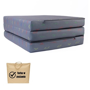MATERAC TURYSTYCZNY SKŁADANY ROZKŁADANY KAMPING AUTO KAMPER DOMU 195X80X9CM