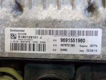 CITROEN JUMPER II 2.2 HDI 14R ŘÍZENÍ JEDNOTKA MOTORU 9691551980