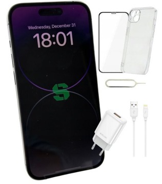 Smartfon APPLE IPHONE 14 Pro 128 GB Fioletowy | Purple | Oryginalny |KL. A+
