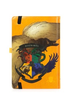 Блокнот А5 с ластиком линий 120к Гарри Поттер Хаффлпафф