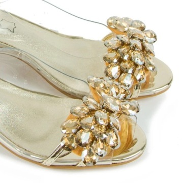 САНДАЛИИ SABATINA 660-2 ПРОЗРАЧНОЕ ЗОЛОТО 36