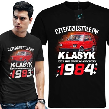 Koszulka Męska na 18 30 40 50 urodziny Prezent XS