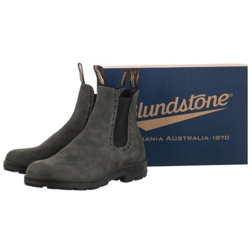 Buty Skórzane Sztyblety Blundstone 1630 Rustic Black Czarne