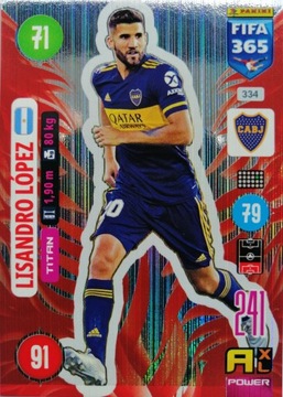 FIFA 365 2021 POWER TITAN 334 LISANDRO LOPES BOCA