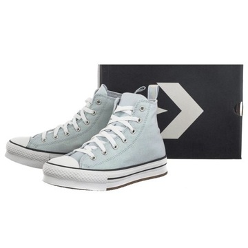 Buty Trampki za Kostkę Damskie Converse CTAS Eva Lift Hi Niebieskie