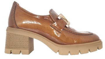 Skórzane Loafersy Hispanitas HI233026 Brąz r38