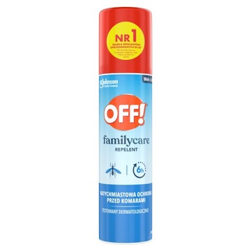 AEROZOLE PRZECIW KOMAROM OFF! MAX + FAMILY CARE 3X100ML SKUTECZNA OCHRONA