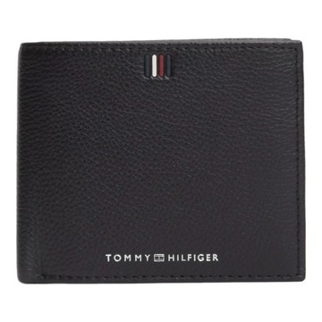 TOMMY HILFIGER BEZPIECZNY PORTFEL MĘSKI TH CENTRAL CC FLAP AND COIN CZARNY