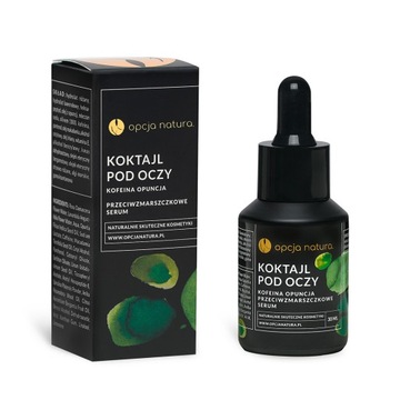 Opcja natura Koktajl pod Oczy Przeciwzmarszczkowe serum odżywia i ujędrnia