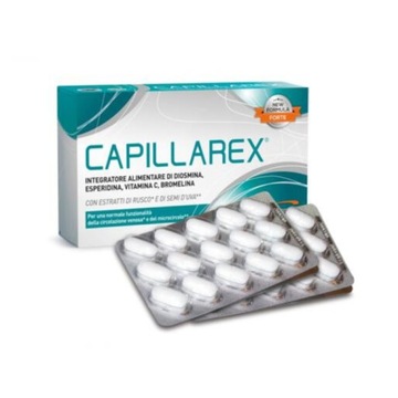 CAPILLAREX NACZYNIA KRWIONOŚNE PAJĄCZKI DIOSMINA HESPEDRYNA BROMELAINA