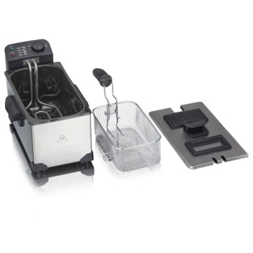 МОЩНАЯ НЕМЕЦКАЯ ФРИТЮРНИЦА МАСЛЯНАЯ ФРИТЮРНИЦА 3 Л, 2200 ВТ, ИНОКС СТАЛЬ