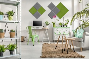 Войлочные настенные панели 30х30см квадратные промо-полоски