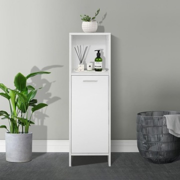Szafka lazienkowa 30x95x30 cm biala MDF plyta