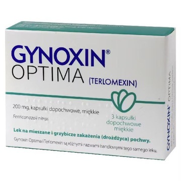 Gynoxin Optima 200mg x 3 kapsułki dopochwowe INPHA