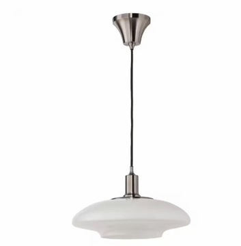 IKEA TALLBYN Lampa wisząca, niklowano/biel, 40 cm