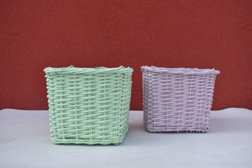 koszyk wiklinowy donica ratan 27cm kolory