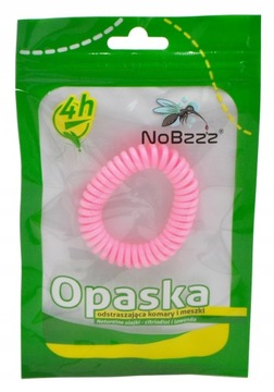 NoBzzz OPASKA NA KOMARY i MESZKI DLA DZIECI Róż