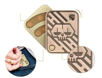 АНТИСТРЕССОВАЯ ИГРУШКА С ТАПОЧКАМИ СДВГ FIDGET EDC ПОРТАТИВНАЯ КАРТОЧКА В ПОДАРОК