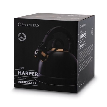 Газовый чайник Starke Pro Harper черный со свистком