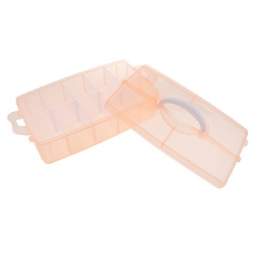 ch-Universal Transparent Nail Polish Organizer Orange