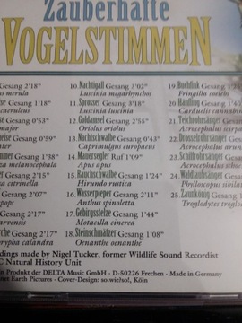 ГОЛОСА ПОЮЩИХ ПТИЦ ЕВРОПЫ CD /K60