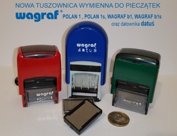 Tuszownica do pieczątek WAGRAF b1 Polan 1 i DATUŚ