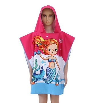 RĘCZNIK KĄPIELOWY PLAŻOWY PONCHO KAPTUREK BAWEŁNA