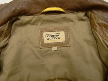 CAMEL ACTIVE męska brązowa kurtka Skórzana Skóra owcza 52 / L / XL