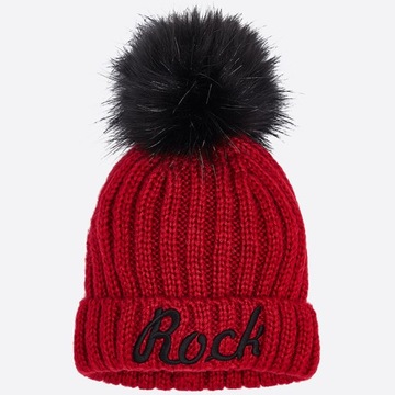 MAYORAL 10511 CZAPKA Z POMPONEM czerwona r.116