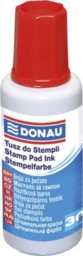 Tusz do pieczątek stempli 30ml kol. czerwony DONAU