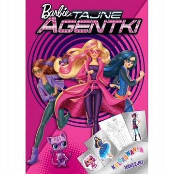 Barbie tajne agentki. Kolorowanka i naklejki DPN 108