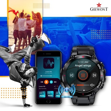 MĘSKI SMARTWATCH GIEWONT Pionier GPS GW460-1 - Carbon