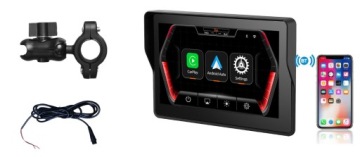 Экран мотоцикла Навигационный адаптер Carplay Android Auto IP67 5 дюймов